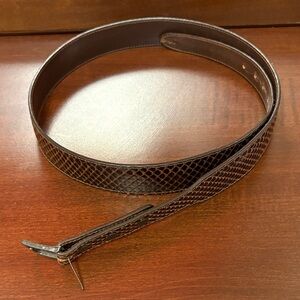 Brown Snakeskin Belt